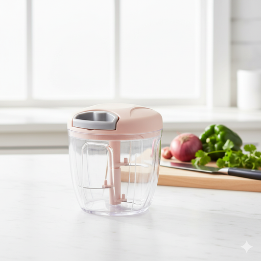 Manual Hand Pull Chopper – Onion, Garlic & Vegetable Cutter